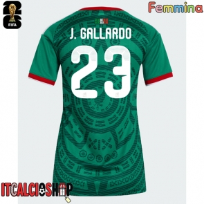 Messico Jesus Gallardo #23 Prima Maglia Femmina Mondiali 2026 Manica Corta